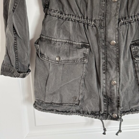 Aritzia Talula Grey Utility Army Cargo Jacket XS - Picture 6 of 8